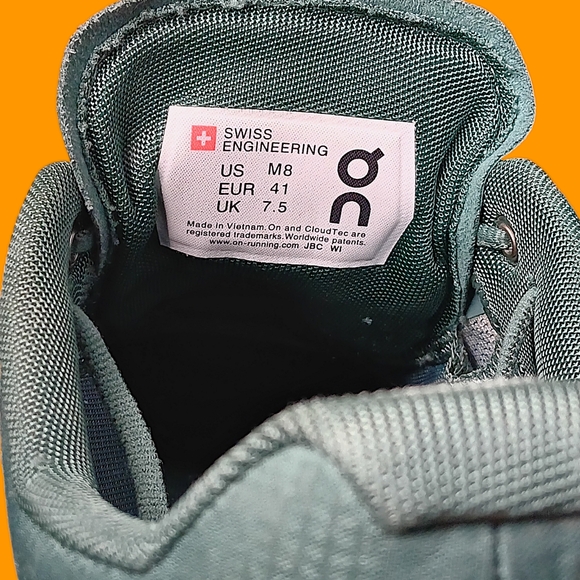 On Cloud Men's Cloudflow Men's Sea Blue Mesh Running  Sneakers Size 8 GUC - Picture 13 of 15